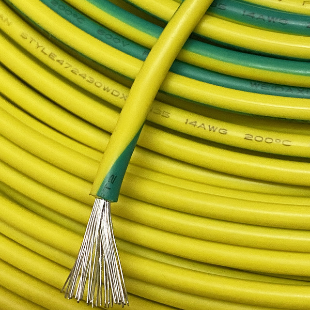 Silicone Yellow-green Wire, High Temperature Wire